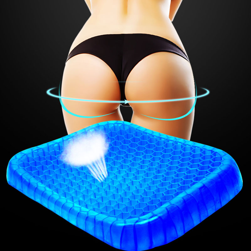 Black Tech Gel Egg Cushion Multifunction Breathable Ice Mat Cool Cushion Summer Chair Cushion Car