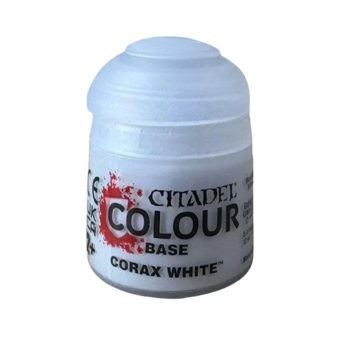 战锤40k GW漆Citadel Base 21-52 CORAX WHITE 白色底漆12ml：模型涂装必备神器，特价抢购不容错过！-颜料