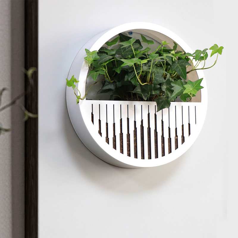 New Chinese-style creative wall hanging flower pot wall decoration pendant hanging flower basket plant wall hanging wall decoration flower device