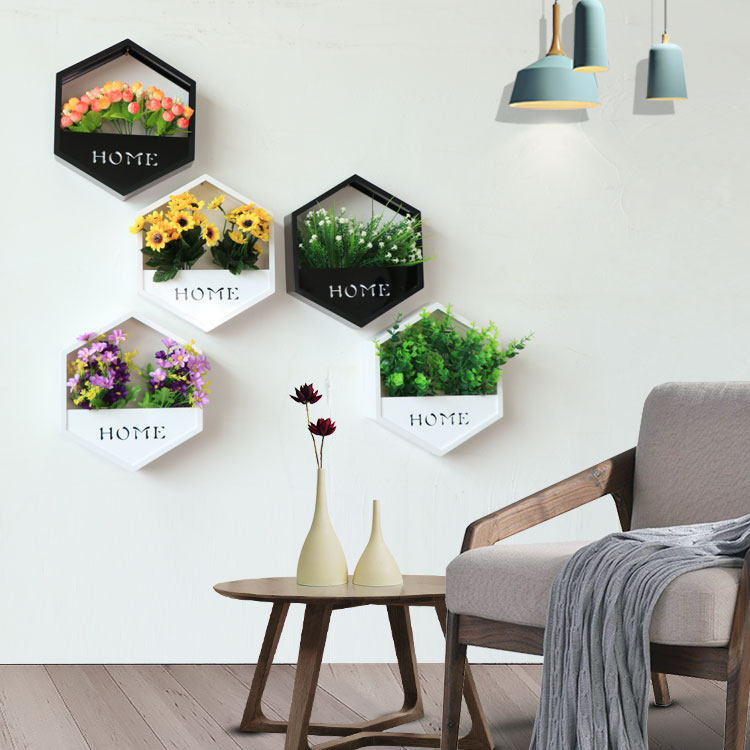 Wall decoration pendant flower basket wall hanging flower pot bedroom home Nordic wind ins wall flower pot