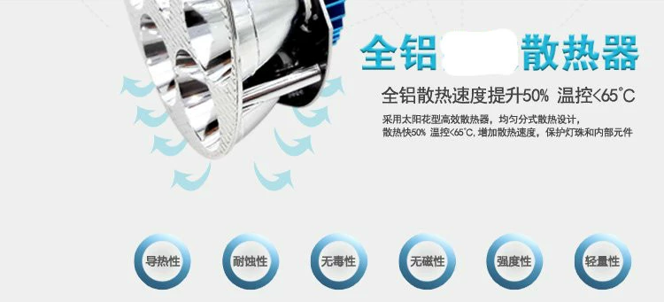 Xe điện led bóng đèn lớn đạp ba vòng 125 xe máy phía trước ánh sáng chói siêu sáng tích hợp phụ kiện sửa đổi