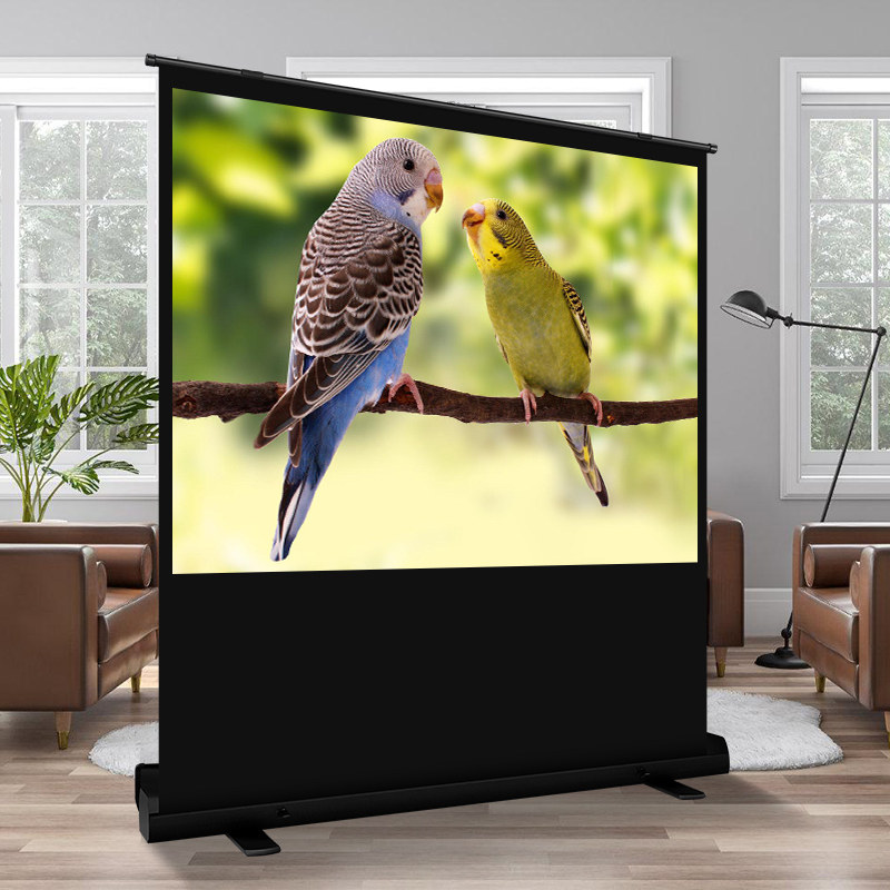 Projector curtain pull curtain 4K ultra-high-definition punch-free portable mobile home outdoor projection curtain