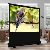 Projector Curtain Ground Pull Curtain Cloth 4K Ultra High Clearance Free Punching Portable Mobile Home Outdoor Projection Curtain