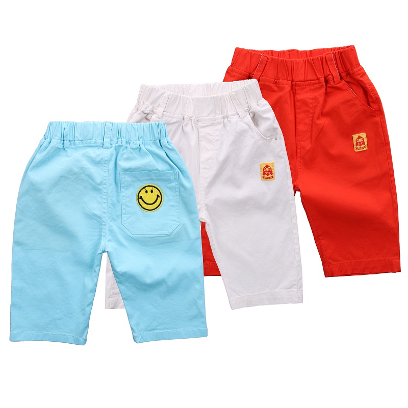 Bé trai quần short mùa hè 2019 quần âu mới mất quần childrens quần bảy điểm mens trẻ trung và lớn quần cotton tinh khiết Hàn Quốc phiên bản.