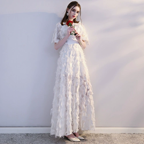 Белое длинное платье, юбка для школьников, длина макси, коллекция 2023