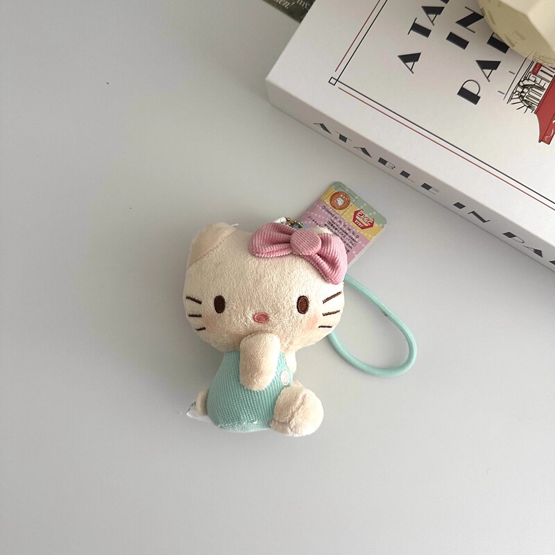 Super Cute~ Mint Green Kitty Bag Charm Side-Sitting with Mouth Covered Vintage Hello Kitty Keychain Doll Ornament Super Cute~ Mint Green Kitty Bag Charm Side-Sitting with Mouth Covered Vintage Hello Kitty Keychain Doll Ornament