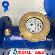 Emmeke 014 horizontal spirowing type liquid seal water meter LXLY-E full liquid seal flange DN80 100150200