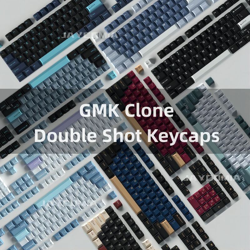 Gmk Keycaps Pbt Two-Color Double-Shot Injection Molded Original Full Set European Layout Keycaps 7U Split Spacebar Gmk Keycaps Pbt Two-Color Double-Shot Injection Molded Original Full Set European Layout Keycaps 7U Split Spacebar