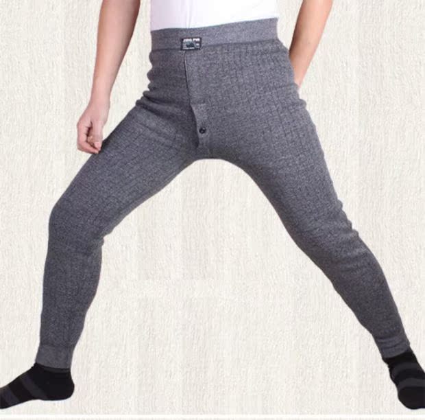 Thêm phân bón để tăng quần ấm cho nam 200 kg cộng với nhung dày mùa đông Quần trung niên nam mặc rộng eo cao quần baggy nam