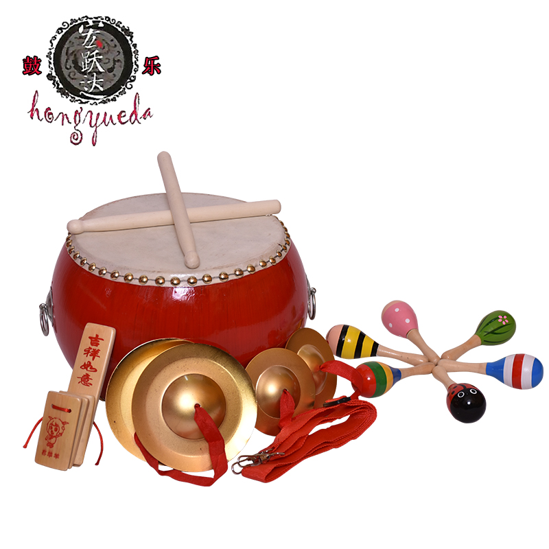 Trống bán chạy nhất 8 inch da bò trống đồ chơi trẻ em trống nhạc cụ trống trống trống mẫu giáo trống - Đồ chơi nhạc cụ cho trẻ em đàn organ cho bé
