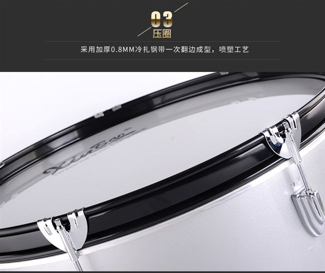 Trống quân đội chuyên nghiệp trống 24/24/25 inch cao cấp bẫy trống nhôm buồng trống nhạc cụ trống nhạc cụ phương tây đàn guitar fender