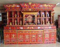 Large Tibetan Painted Buddha Niches Buddhist shrine Design fragrant Changi wood Buddha niches Niche Cabinets Buddhist Cabinets Buddha cabinets are set to be made
