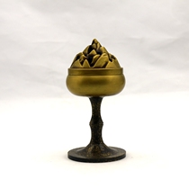 Household pure copper plate incense burner Incense furnace Xuande Furnace Sandalwood furnace Indoor tea ceremony ornaments Boshan Furnace send copper incense tray