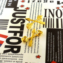 Spot popular beauty collar flower film and television props clothing badge badge arrow loss collar collar shoulder clothing jewelry brooch