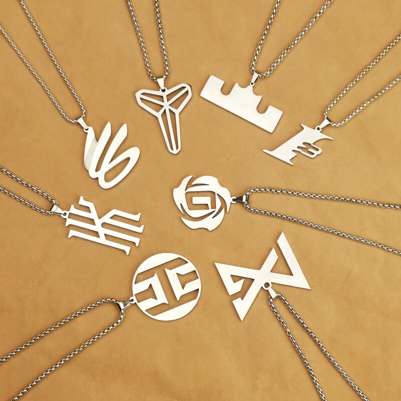 James Ross Pendant Kobe Bryant Logo Iverson Curry Harden Irving Necklace Basketball Souvenir Gift Male