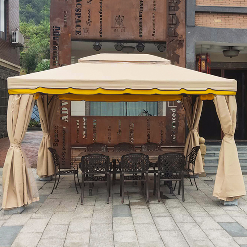 Outdoor awning, courtyard open-air tent, Roman four-corner umbrella stall, large gazebo advertising outdoor rainproof shed