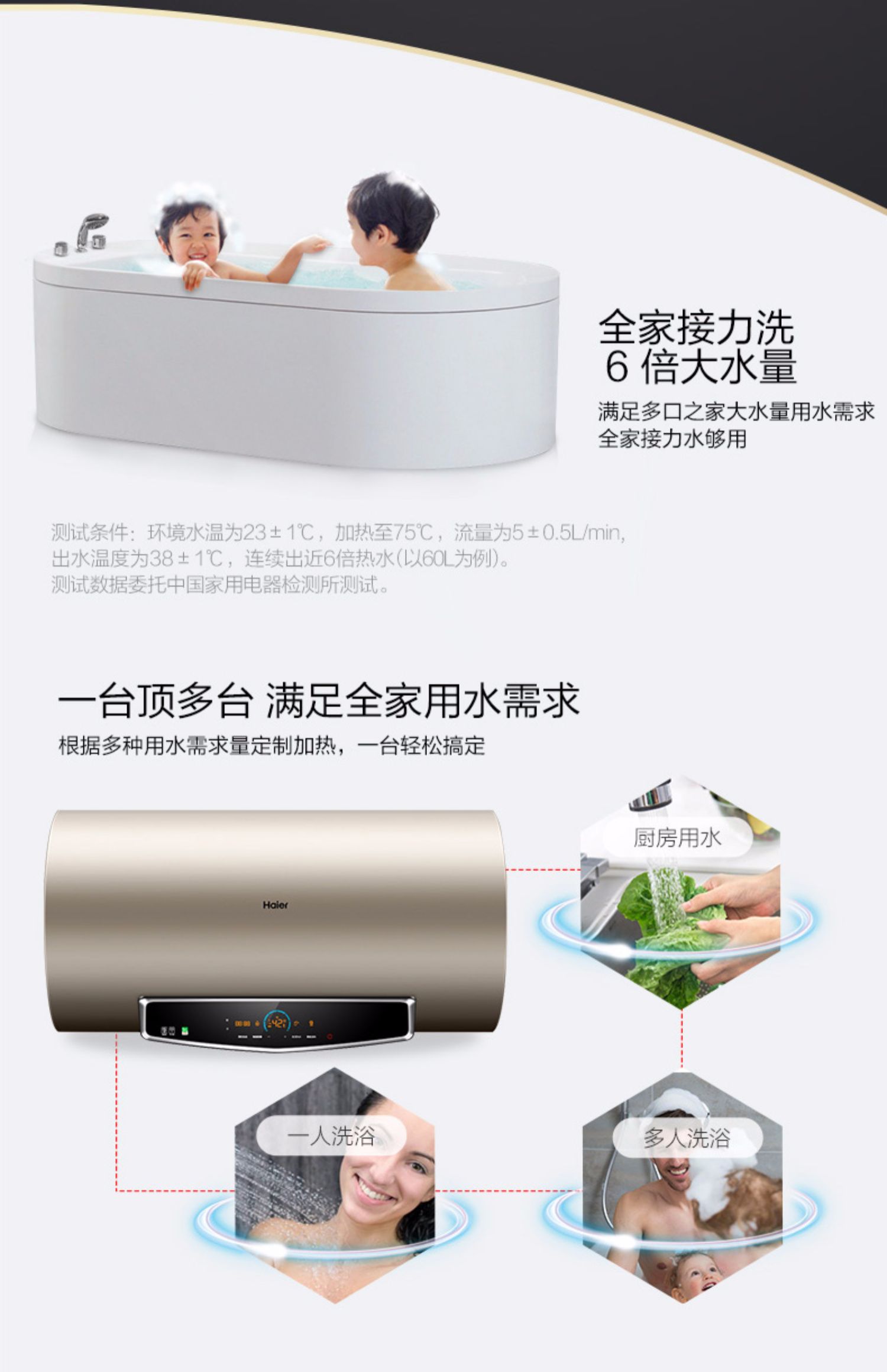 cây nước nóng lạnh alaska Máy nước nóng thông minh 3D tốc độ 3D Haier EC8005-TF (U1) 80 lít - Máy đun nước bình nóng lạnh 15l