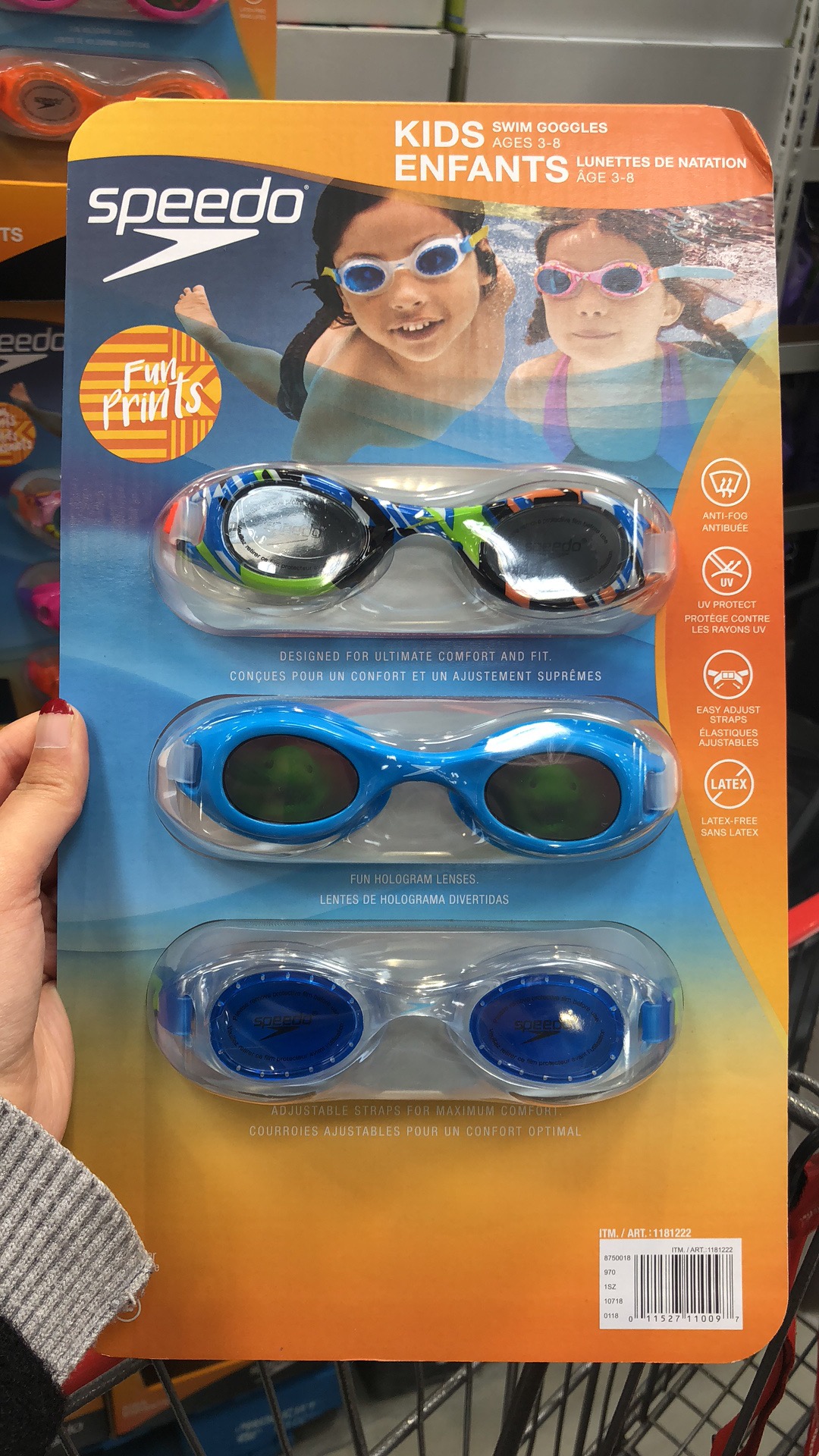 Canada SpeedoSpeedo Children's swimming goggles Children professional swimming glasses Anti-fog 3 only clothes