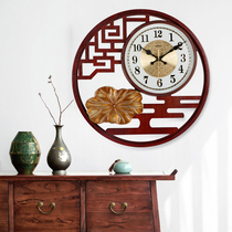 Chinese style retro wall clock extremely simple household fashion creative watch silent movement New atmospheric art quartz clock