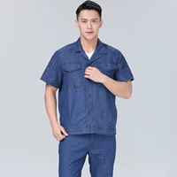 Летний джинсовый комплект, нарукавники, короткий рукав