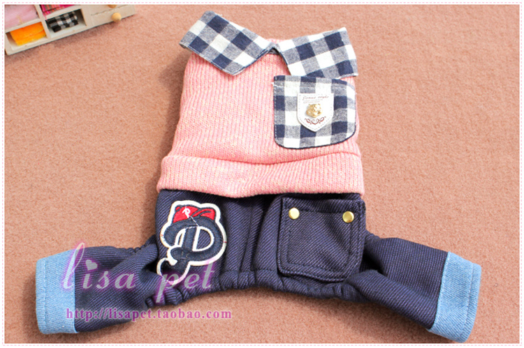 Phiên bản Hàn Quốc của quần áo thú cưng kẻ sọc Teddy VIP hơn quần áo cún con gấu trang trí quần áo bốn chân mùa xuân và mùa thu chó nhỏ - Quần áo & phụ kiện thú cưng quần áo cho chó poodle