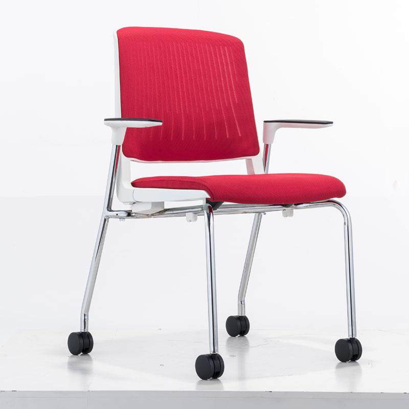 Red Tape Armchair Model Public Chair Mesh computer chair Pulley Meeting Training Chair Negotiation Chair Brief Staff Chair