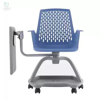 Increase the wordpad training chair Export pulley Office chair with cup holder storage Student chair flip conference chair