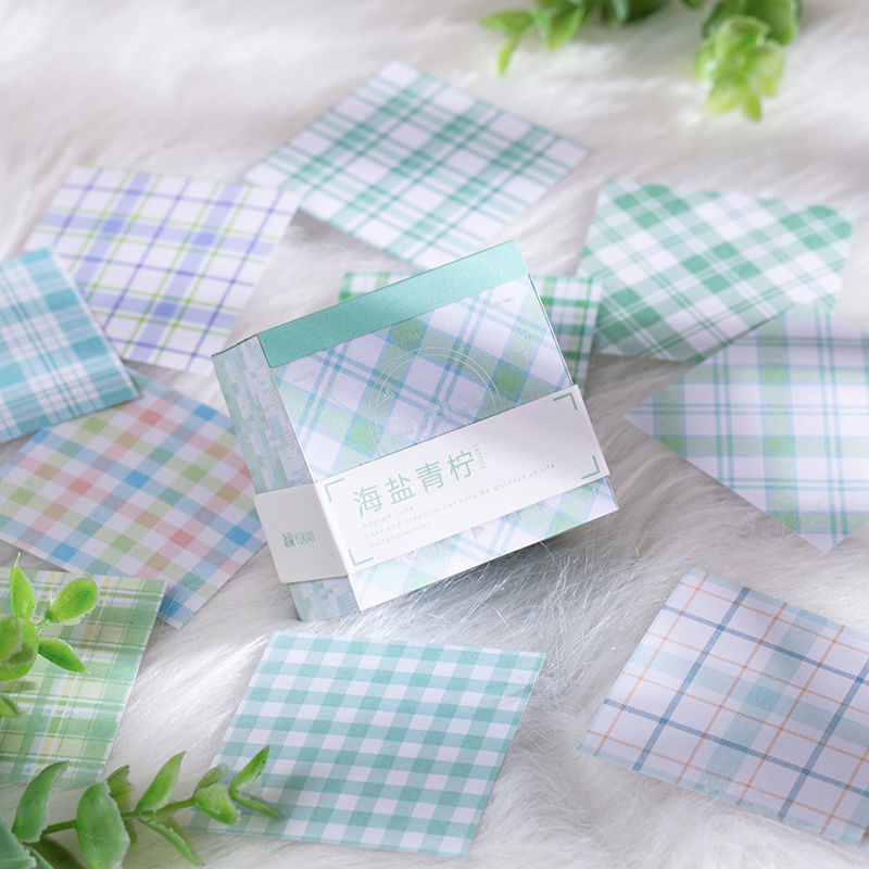 Make Hand Ledger Mesh Red Square Lattice Paper Small Freshener Decorative Mesh Convenience Stickers Special Convenience Post Material With Atrium Gge