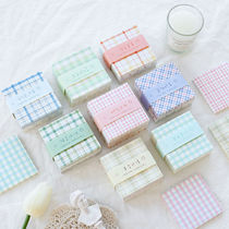 Make Hand Ledger Mesh Red Square Lattice Paper Small Freshener Decorative Mesh Poop Sign Paper Special Convenience Post Material With Atrium Gge