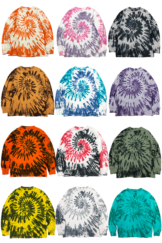 Tde Original Trendy Brand Long-Sleeve T-Shirt for Men, Loose Fit, Pure Cotton ins Handmade Tie-Dye T-Shirt for Women, This Is Street Dance Hip-Hop