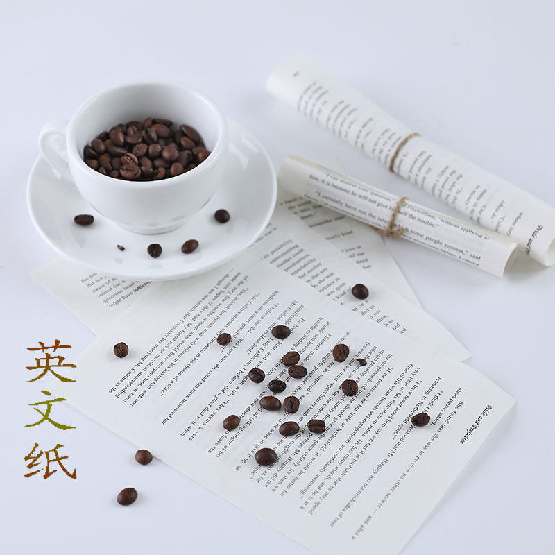 Mini retro English paper page 4 price sheet music paper food accessories background paper photo shooting photography props