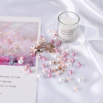 Simulation Color White Pearl Makeup Trinkets Meijia Girl Heart Background Backdrop Pendulum photo shoot Movie Props