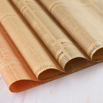 Retro English Newspapers Magazine Background Paper ins Decorative Pendulum Pieces Gourmet Nets Red Photo Shoots Photographic Props