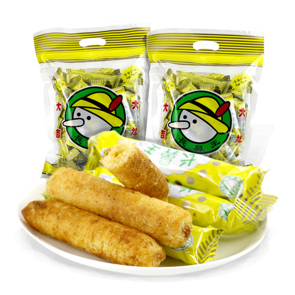 长鼻王膨化夹心卷蛋黄口味420g袋装糙米卷能量棒休闲零食包邮