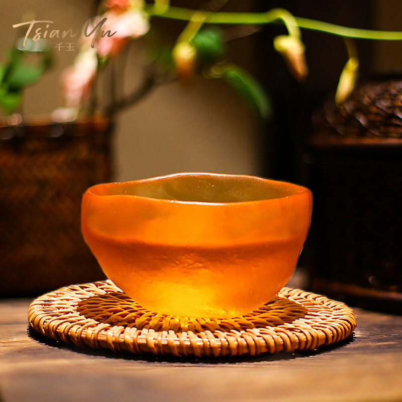 非物质文化遗产 千玉 古韵琉璃杯 茶杯 天猫优惠券折后￥128包邮（￥158-30）2色可选