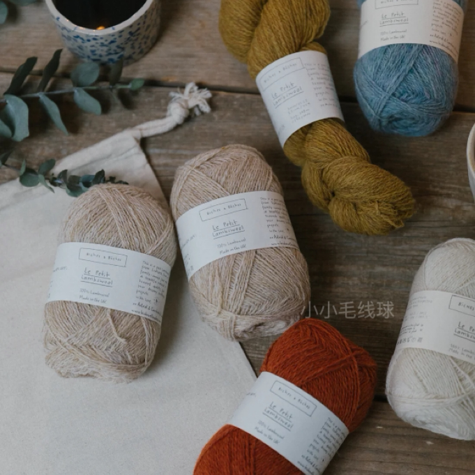 Biches&Buches French Fine Lamb Wool Fine Jacquard Yarn Le Petie Lambswool 248m