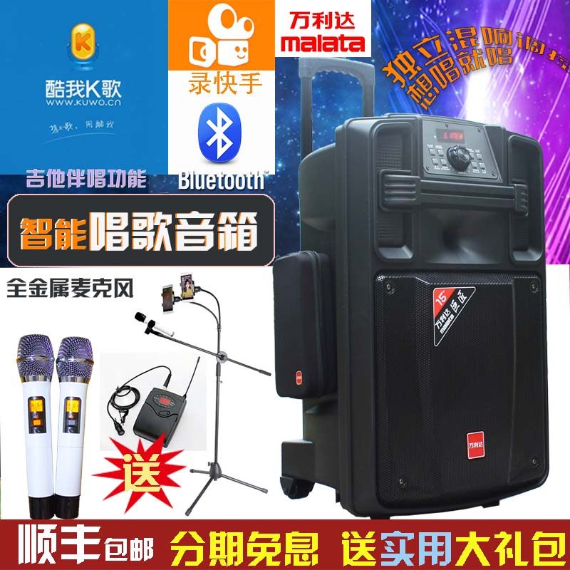 Vanlida Giant Artisan Live High Power Sound Lalever Outdoor Square Dance Speaker K Song Bluetooth Performance u Duan Microphone