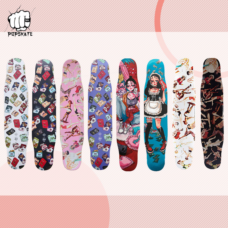 HOOLY Lady Luck Longboard Dancing Dance Board Beginner Longboard Old Handsome Same POP Skateboard