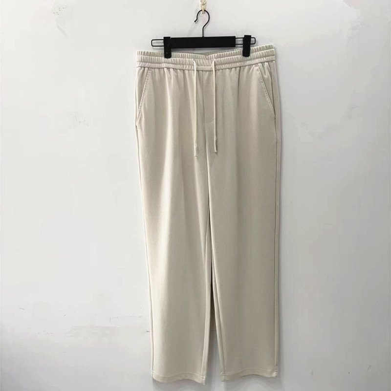 Men's Casual Pants 2026 Spring/Summer Elastic Waist Drawstring Long Sweatpants Cp3W61300081 Men's Casual Pants 2026 Spring/Summer Elastic Waist Drawstring Long Sweatpants Cp3W61300081