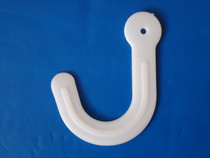 Thickened white plastic hook sample hook Question mark hook Length 7 6cm * Width 6cm plus thickness 0 35cm