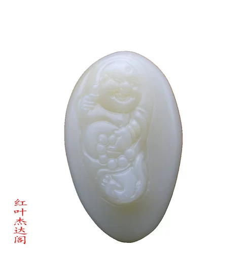 Натуральная ручка из нефрита, украшение в руку