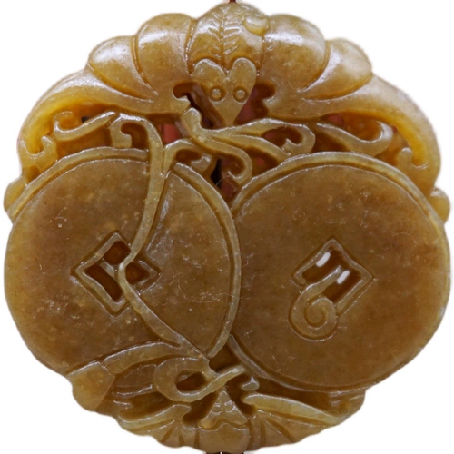 Двусторонная подвеска из нефрита подходит для мужчин и женщин