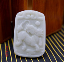 Natural blue field jade unicorn jade pendant pendant jade pendant for men and women jade pendant jade pendant jade pendant waist pendant accessories