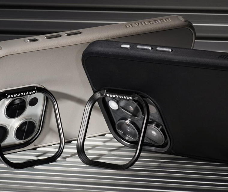DEVILCASE Silver Streamlined Camera Tough Shockproof iPhone Case