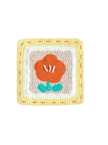 Подушка ручной работы, плетеный крючок для вязания, клубок пряжи, набор материалов, в цветочек, «сделай сам»