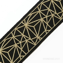 Gold and Silver Thread Embroidery Curtain Lace Cushion Lace Brooklyn Modern Geometric Pattern Decorative Tape