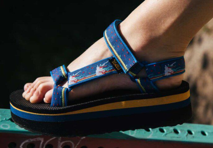 1008844 women sandals 2021 new 4 5CM heightened pine pastry thick bottom sports trendy beach sandals sandals