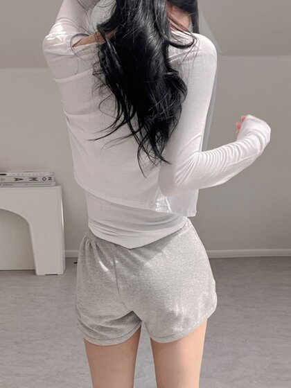 辣妹白色薄款小开衫长袖外套外搭上衣防晒衣披肩空调衫短款罩衫女