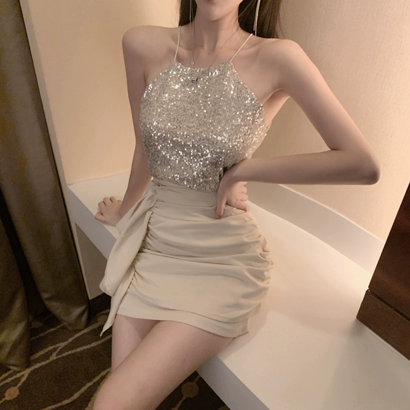 2021 nữ thần mới của phụ nữ người hâm mộ Yangqi bộ đồ hai mảnh cẩn thận máy mỏng sexy đầm hông nữ mùa hè - váy đầm