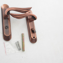 Small Bevel 808 red bronze toilet toilet glass door handle lock handle lock bathroom lock 110 without key